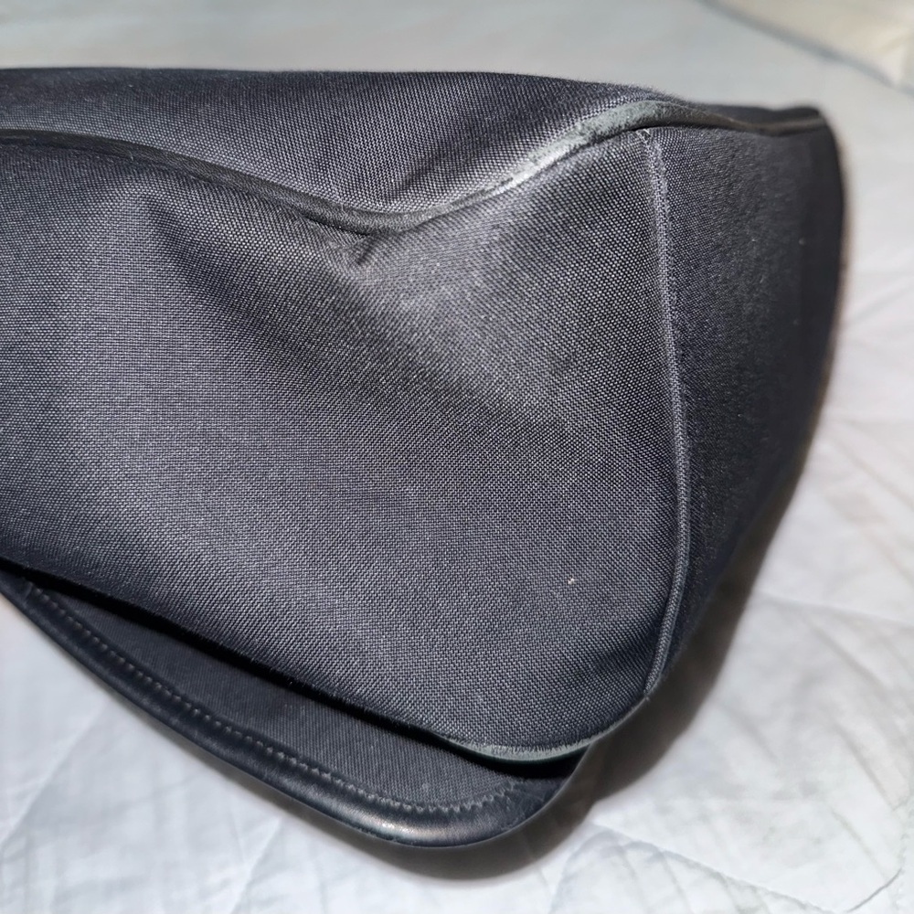 Coach Black Nylon Messenger Bag with Leather Trim - Picture 6 of 8